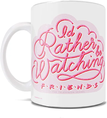 Vista 254 de Trend Setters Friends the Television Show – 25 años – Mercancía oficial – Taza de café o té de cerámica blanca de 11 onzas – perfecta para regalar
