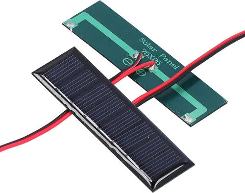 Vista 9 de 2 paneles solares de 4 voltios, panel solar portátil, panel solar flexible de polisilicio con alambre electrónico placa solar de polisilicio
