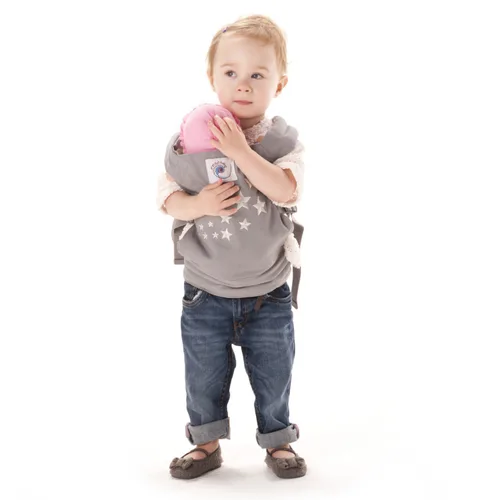 Vista 2 de [Usado] Ergobaby Porta bebé para muñeca, talla única , Gris (Galaxy Grey)