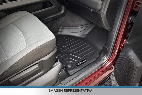 Vista 4 de SMARTLINER Juego de tapetes de piso de ajuste personalizado de 2 filas compatibles con Ford F-250 1999-2007