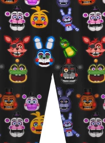 Vista 6 de Freddy's - Juego de camisa de juego para niños, camiseta y pantalones, 2 piezas, caricaturas, gráfico, casual, manga larga, ropa para el hogar de 4