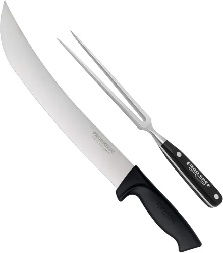 Vista 12 de Ergo Chef Prodigy Series - Cuchillo para cortar cimros de 10 pulgadas, cuchillo de carne curvada de acero inoxidable de alto carbono, mango