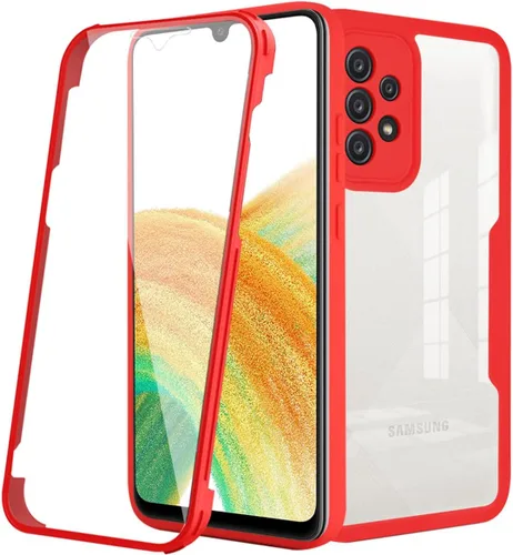 Vista 8 de CCSamll - Funda transparente para Samsung Galaxy A13 4G (no 5G), protector de pantalla integrado, delgada, de cuerpo completo, resistente, suave