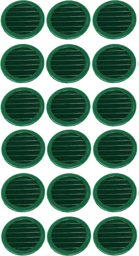 Vista 31 de 2.5 "rejilla redonda de plástico Soffit rejilla de ventilación de aire para reptiles cubierta (6, blanco)