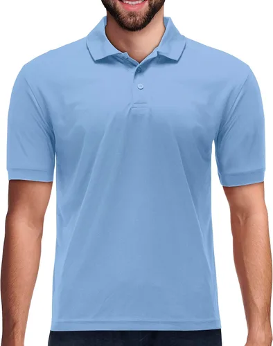 Vista 95 de Premium Wear - Camisetas tipo polo para hombre, con gran absorción de humedad