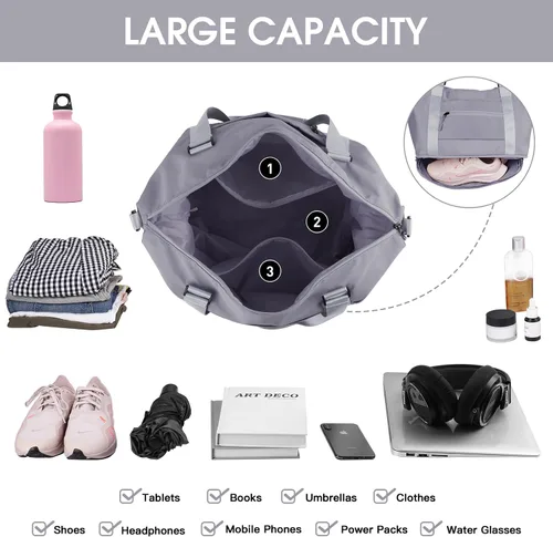 Vista 7 de Bolsa de gimnasio+bolsa de viaje