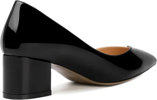 Vista 5 de SHOWFOREST Zapatos de tacón bajo con puntera puntiaguda, de patente formal para mujer, de 2 pulgadas
