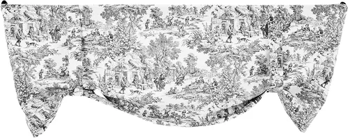Vista 26 de Victoria Park Toile Cenefa de Ventana Confeccionada, Azul