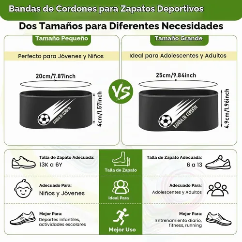 Vista 2 de Patelai Soccer Lace Band Cleat Cover Youth Adult Negro