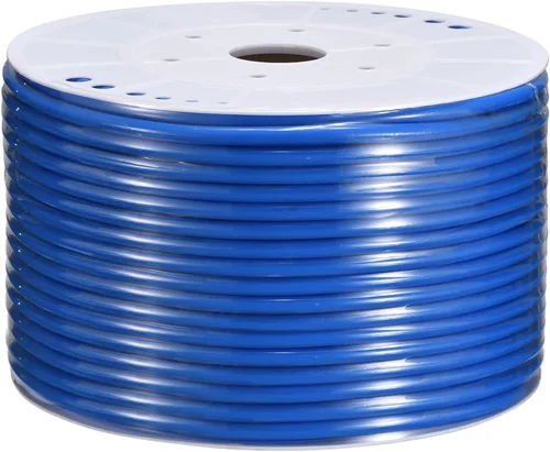 Vista 10 de MECCANIXITY Tubo de tubo neumático, 0.394 in x 0.256 in, 295 pies, 295.3 ft, tubo de manguera de tubería de aire de PU, azul para compresor de aire