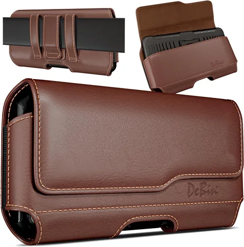 Vista 10 de DeBin Funda para Galaxy S25 S24 5G S23, S22, S21, S20, S10, S9, A10e, A01, Note 10, Funda para cinturón de teléfono celular Funda con clip