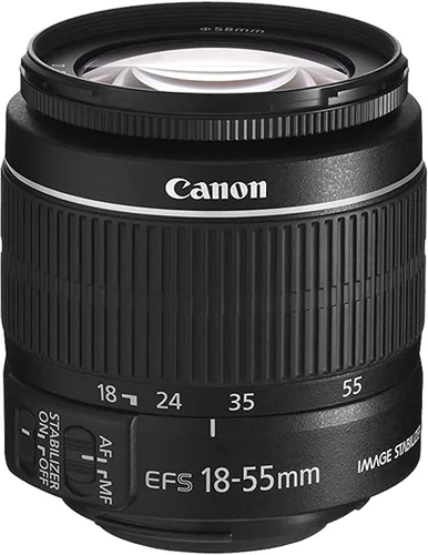 Vista 3 de Canon Cámara DSLR EOS Rebel T7 con lente EF-S 0.709-2.165 in f3.5-5.6 is II + lente EF 2.953-11.811 in f4-5.6 III + lente HD de 16.535-31.496 in