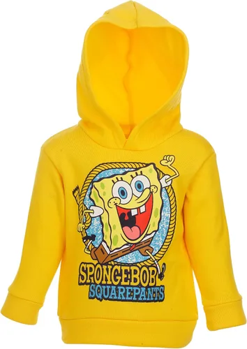 Vista 2 de Nickelodeon Spongebob SqaurePants - Conjunto de sudadera con capucha y pantalones de vellón para niños