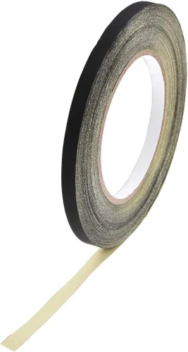Vista 10 de uxcell Cinta de tela de acetato de 0.197 in para portátil reparación de guitarra eléctrica auto cinta adhesiva de alta temperatura negro 98.4