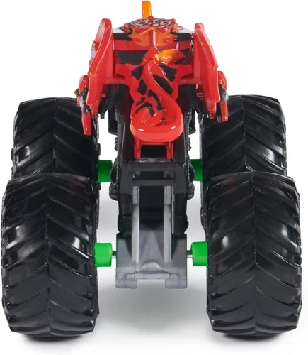 Vista 6 de Monster Jam - Camión monstruo oficial de Bakugan Dragonoid, vehículo fundido a presión, escala 1:64, juguetes para niños de 3 años en adelante