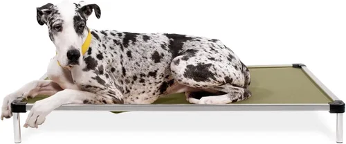 Vista 24 de K9 Ballistics Cama Cot Elevada de Enfriamiento para Exteriores a Prueba de Masticación para Perros Pequeños y Cachorros - Prácticamente Malla Negra