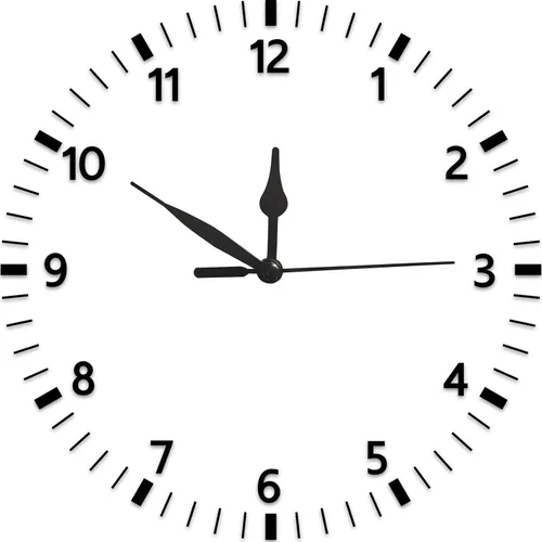 Vista 6 de 3 piezas de movimiento de reloj DIY reloj de pared funciona con pilas, manecillas de reloj de alto par de torsión de eje largo, piezas de repuesto
