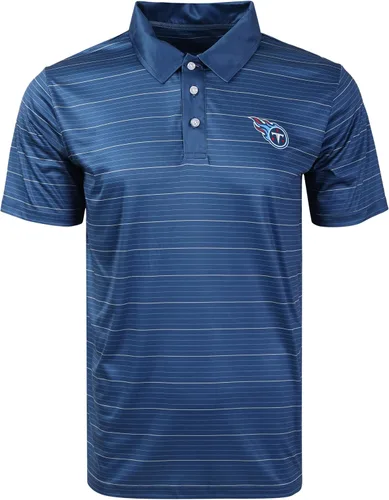 Vista 28 de FOCO Mens NFL Team Logo Striped Polyester Polo Short Sleeve Shirt