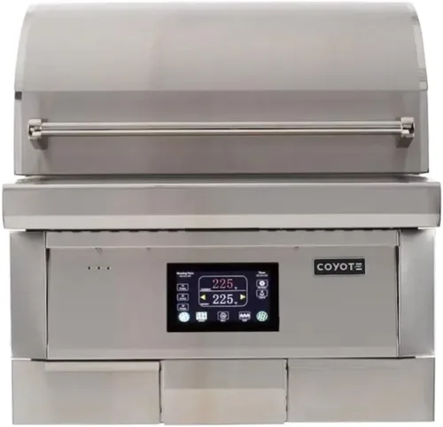Vista 3 de Windproof Covers Cubierta de parrilla de alta calidad resistente de 28 pulgadas para adaptarse a la parrilla integrada de pellets Coyote