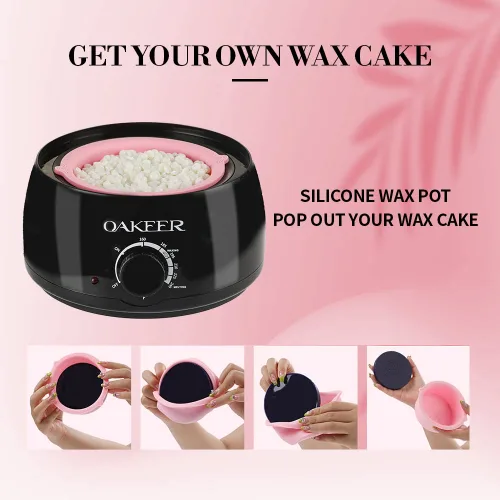 Vista 6 de Oakeer Kit de Depilación Actualizado 2024 para Eliminación de Vello Fino con 6 Bolsas Pro de Cera Ice Cream para Brazos de Mujer, Facial, Cejas