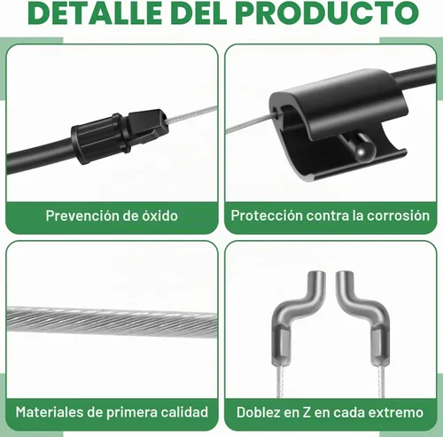 Vista 3 de Cable de control 946-1130 compatible con MTD, Troy Bilt, cortacésped