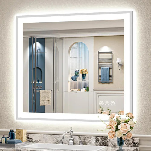 Vista 97 de 24x32 LED Bathroom Mirror, Backlit & Front Lit Lighted Mirror Retroiluminado+luz frontal
