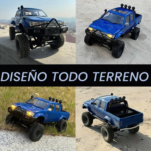 Vista 4 de HLSFWDRIVE WPL C64-1 RC Crawler 4x4 RC Camión RC Escala 1/16 Off Road