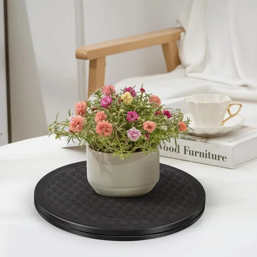 Vista 6 de Lazy Susan - Juego de 2 soportes giratorios giratorios de 10 pulgadas con rodamientos de bolas de acero para monitores de pantalla plana