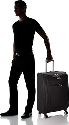 Vista 7 de Samsonite Solyte DLX Softside - Equipaje extensible con ruedas giratorias, Negro (Midnight black)), 123568-1548