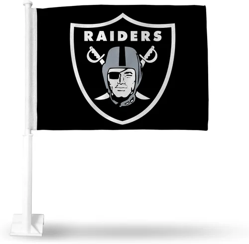 Vista 36 de Rico Industries NFL Double Sided Car Flag - 16" x 19" - Strong Pole That Hooks onto Car/Truck/Automobile