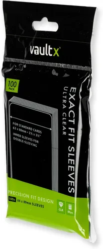 Vista 3 de Vault X Fundas para tarjetas coleccionables de ajuste exacto, suaves, de alta claridad, ajuste perfecto, juegos de cartas coleccionables, deportes