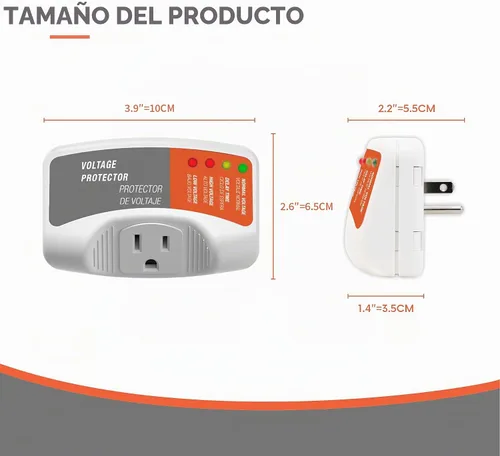 Vista 7 de GIDEON Protector de sobretensiones para electrodomésticos, protector de voltaje de salida única y regulador de voltaje para refrigerador, TV, PC