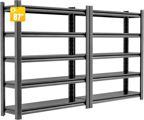 Vista 12 de Hzdbhd Estantería de garaje de 24 pulgadas de profundidad x 48 pulgadas de ancho x 72 pulgadas de alto, estantes de almacenamiento resistentes