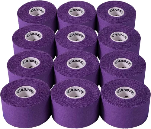 Vista 12 de Cannon Sports Cinta atlética de alta calidad, 1.5 pulgadas x 45 pies por rollo, fácil de rasgar, sin residuos pegajosos, muy fuerte, hipoalergénica