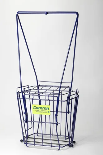 Vista 2 de Gamma Sports Pickleball Hopper – 50 Ball Picker Upper with Hexagonal Basket, Reinforced Welds, Carbon Steel Wires & Attached Lid for Durable
