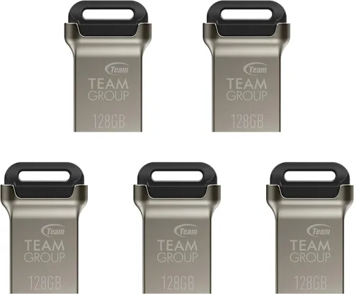 Vista 16 de TEAMGROUP C162 32GB USB 3.2 Gen 1 USB 3.1/3.0 Mini Fits Metal Lectura 100MB/s Flash Thumb Drive Almacenamiento de Datos Externo Memory Stick