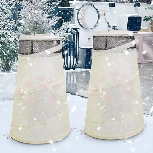 Vista 6 de Conos de Rosa Emergentes de 20" x 13" x 9" para Protección en Invierno, Cubierta Protectora de Collares de Rosa de Invierno, Cubierta Protectora