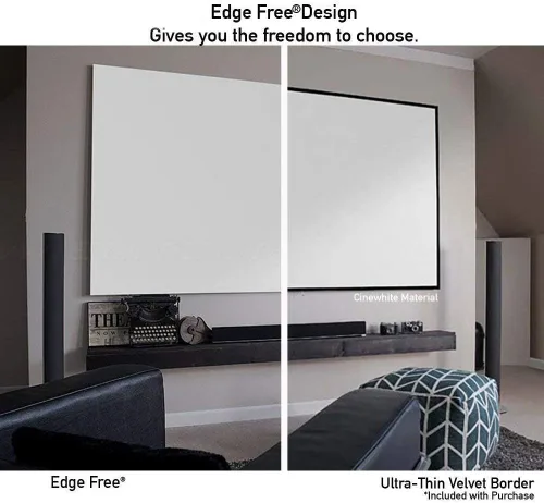 Vista 7 de Elite Screens - Serie Aeon Material CineWhite.