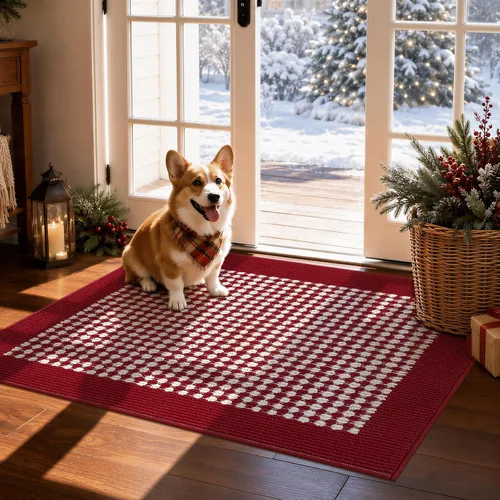 Vista 15 de Ileading Tapete para puerta de interior de 24 x 36 pulgadas, absorbente para perros, tapete de bajo perfil para entrada pequeño con respaldo de goma