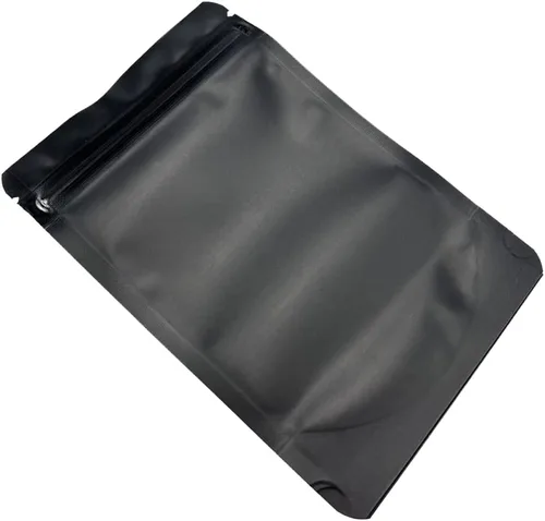 Vista 5 de FERENLI 100 bolsas resellables de Mylar de pie, bolsa de aluminio mate con cierre de papel de aluminio mate, embalaje de almacenamiento