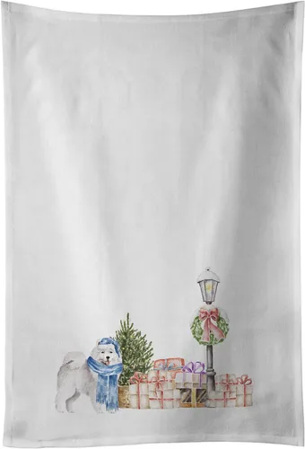 Vista 67 de Caroline's Treasures CK8100WTKT - Juego de 2 toallas de cocina con diseño de bulldog francés con diseño de país de las maravillas navideñas