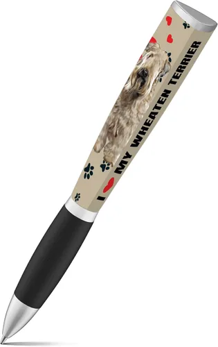 Vista 13 de I Love My Dog Bolígrafo Ballpoint para Cachorros (1 Bolígrafo, 3 Lados) Regalos para Mamá de Perro, Cumpleaños de Perro Bolígrafos Lindos