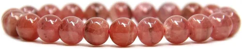 Vista 46 de Amandastone Pulsera elástica de cuentas redondas de 0.315 in con piedras preciosas naturales de 7 pulgadas