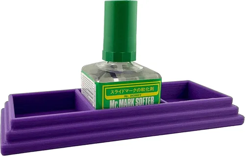 Vista 7 de Jeff Did It! - Soporte cuadrado de cemento con pegamento para botellas con capacidad para 3 botellas, compatible con Mr Hobby Cement Setter