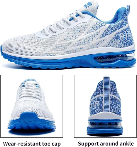 Vista 2 de Autper - Tenis deportivos Air para correr para hombre, tenis ligeros para caminar, trotar, ir al gimnasio o hacer deportes, talla 6.5 a 12.5