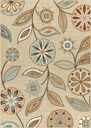 Vista 21 de Maples Rugs Reggie - Alfombra bohemia con estampado floral, 1 pies 8 Gris oscuro