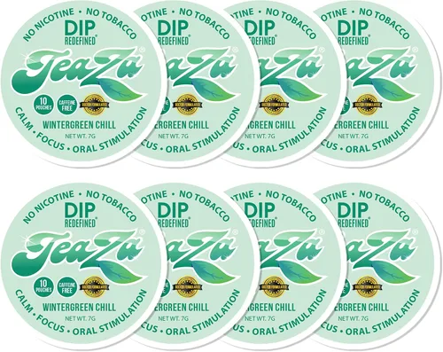 Vista 6 de TeaZA - Bolsas energéticas, sin humo, tabaco alternativo sin nicotina, sin tabaco y saludable para masticar tabaco, alternativa para masticar tiene