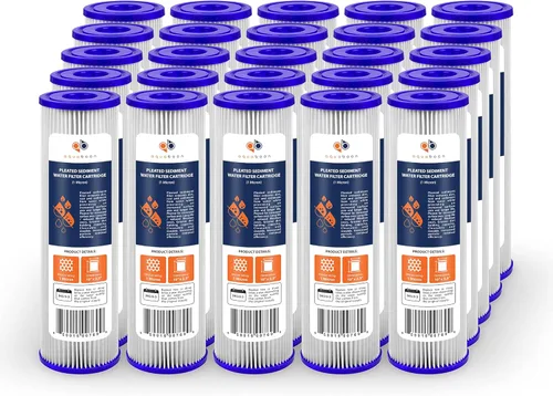 Vista 11 de Aquaboon Filtro de agua plisado de 1 micrón, 10 x 2.5 pulgadas, cartucho de repuesto de filtro de sedimentos para toda la casa compatible