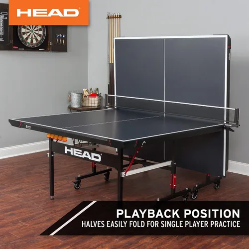 Vista 3 de HEAD Summit USA - Mesa de tenis de mesa para interiores, red de grado de competencia, fácil de instalar en 10 minutos, mesa de ping pong con modo
