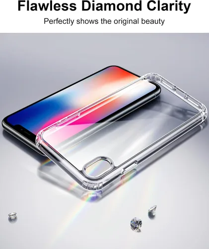 Vista 272 de HOOMIL Funda para iPhone 7 Plus/iPhone 8 Plus de 5.5 Pulgadas, sin amarillamiento, protección contra caídas, cubierta trasera dura transparente